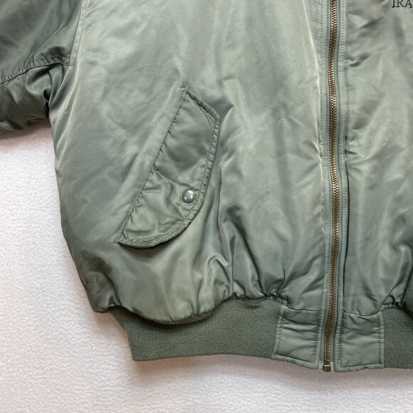 VINTAGE Nordic Army Bomber Jacket Mens 2XL Reversible Operation Iraqi Freedom - Picture 4 of 16